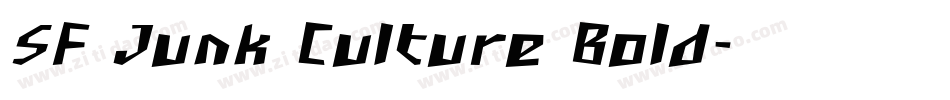 SF Junk Culture Bold字体转换